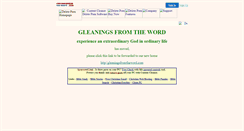 Desktop Screenshot of gleanings.jesusanswers.com