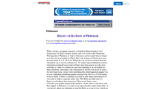 Desktop Screenshot of philemon.jesusanswers.com