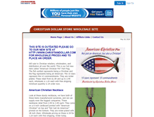 Tablet Screenshot of christiandollarstore.jesusanswers.com