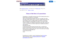 Desktop Screenshot of lamentations.jesusanswers.com