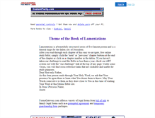Tablet Screenshot of lamentations.jesusanswers.com