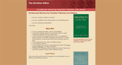 Desktop Screenshot of christianeditor.jesusanswers.com