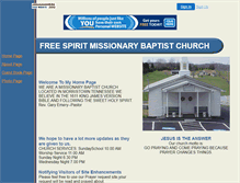 Tablet Screenshot of freespirit.jesusanswers.com